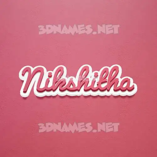 nikshitha in Red Scribble style - 3D name wallpaper nikshitha in Red Scribble style - 3D name wallpaper