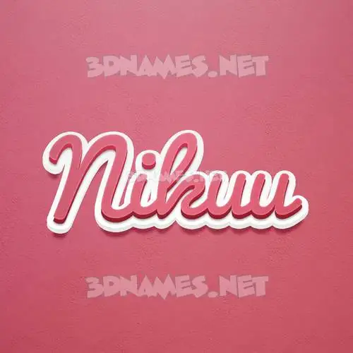 nikuu in Red Scribble style - 3D name wallpaper nikuu in Red Scribble style - 3D name wallpaper