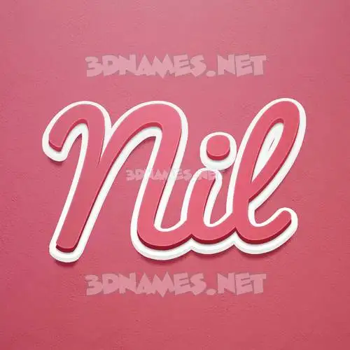 nil in Red Scribble style - 3D name wallpaper nil in Red Scribble style - 3D name wallpaper