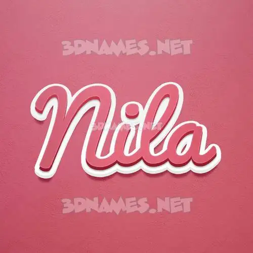 nila in Red Scribble style - 3D name wallpaper nila in Red Scribble style - 3D name wallpaper