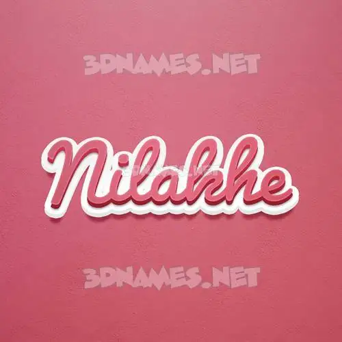nilakhe in Red Scribble style - 3D name wallpaper nilakhe in Red Scribble style - 3D name wallpaper