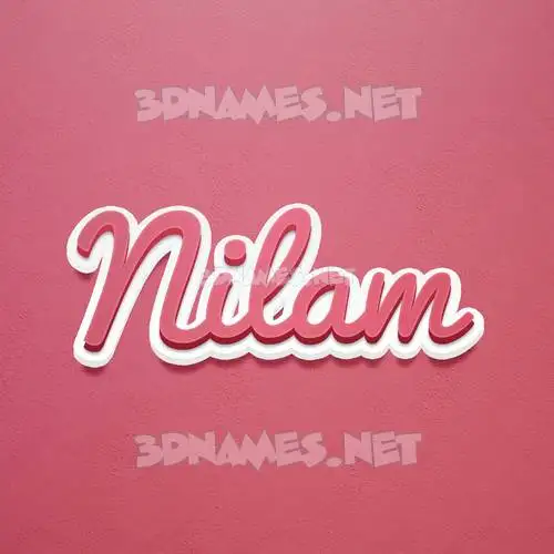 nilam in Red Scribble style - 3D name wallpaper nilam in Red Scribble style - 3D name wallpaper