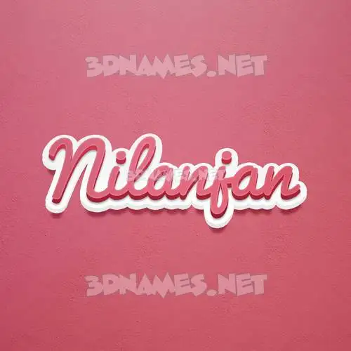 nilanjan in Red Scribble style - 3D name wallpaper