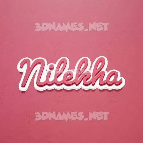 nilekha in Red Scribble style - 3D name wallpaper nilekha in Red Scribble style - 3D name wallpaper