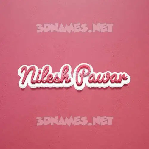 nilesh pawar in Red Scribble style - 3D name wallpaper nilesh pawar in Red Scribble style - 3D name wallpaper