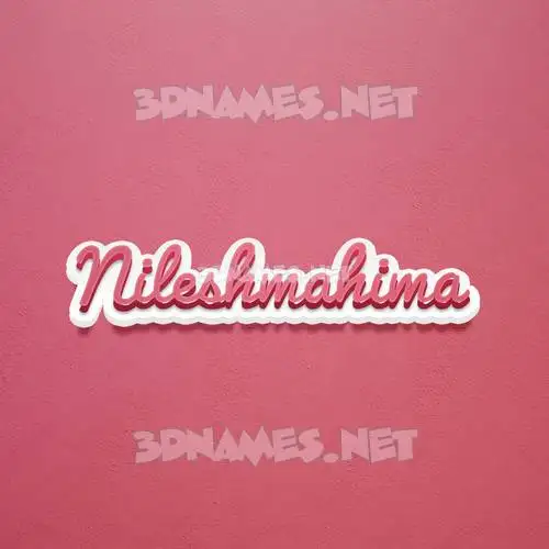 nileshmahima in Red Scribble style - 3D name wallpaper nileshmahima in Red Scribble style - 3D name wallpaper
