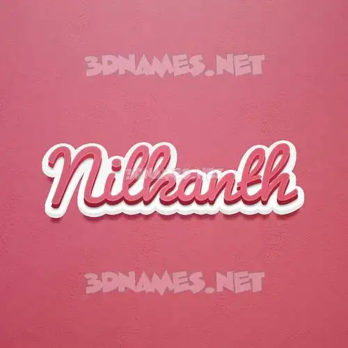 nilkanth in Red Scribble style - 3D name wallpaper nilkanth in Red Scribble style - 3D name wallpaper