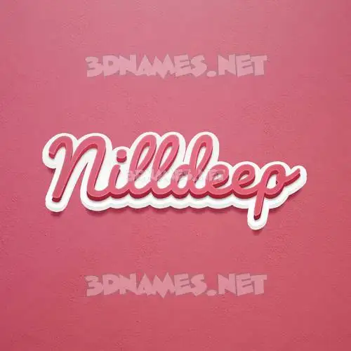 nilldeep in Red Scribble style - 3D name wallpaper nilldeep in Red Scribble style - 3D name wallpaper