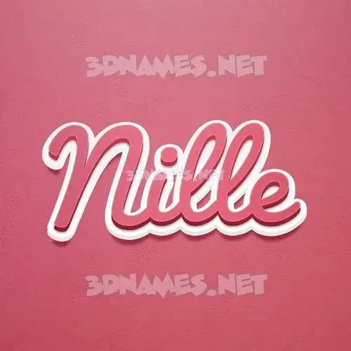 nille in Red Scribble style - 3D name wallpaper nille in Red Scribble style - 3D name wallpaper