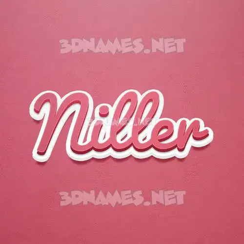 niller in Red Scribble style - 3D name wallpaper niller in Red Scribble style - 3D name wallpaper