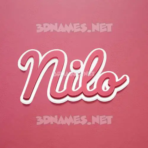 nilo in Red Scribble style - 3D name wallpaper nilo in Red Scribble style - 3D name wallpaper