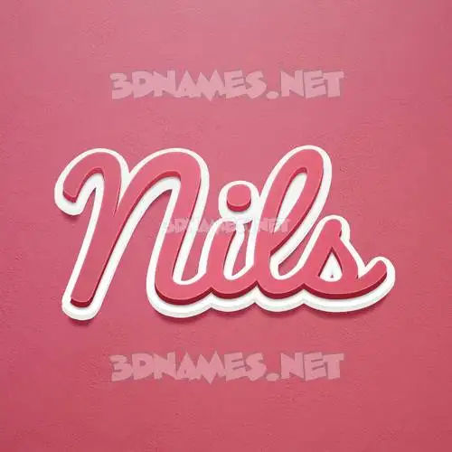nils in Red Scribble style - 3D name wallpaper nils in Red Scribble style - 3D name wallpaper