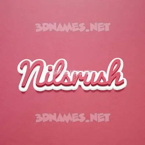 nilsrush in Red Scribble style - 3D name wallpaper nilsrush in Red Scribble style - 3D name wallpaper
