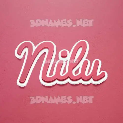nilu in Red Scribble style - 3D name wallpaper nilu in Red Scribble style - 3D name wallpaper