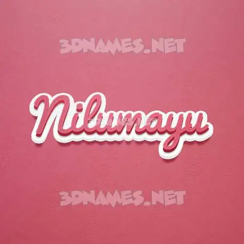nilumayu in Red Scribble style - 3D name wallpaper nilumayu in Red Scribble style - 3D name wallpaper