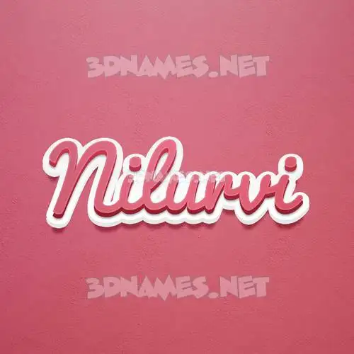 nilurvi in Red Scribble style - 3D name wallpaper nilurvi in Red Scribble style - 3D name wallpaper