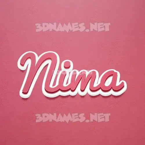 nima in Red Scribble style - 3D name wallpaper nima in Red Scribble style - 3D name wallpaper