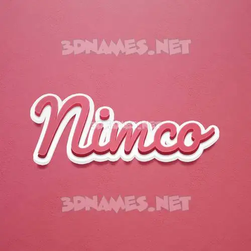 nimco in Red Scribble style - 3D name wallpaper nimco in Red Scribble style - 3D name wallpaper