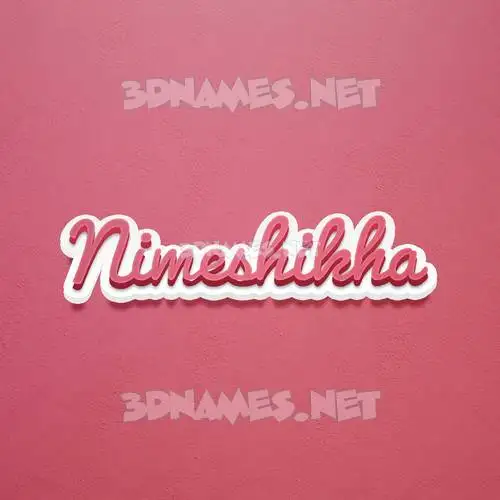 nimeshikha in Red Scribble style - 3D name wallpaper nimeshikha in Red Scribble style - 3D name wallpaper