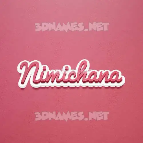 nimichana in Red Scribble style - 3D name wallpaper nimichana in Red Scribble style - 3D name wallpaper