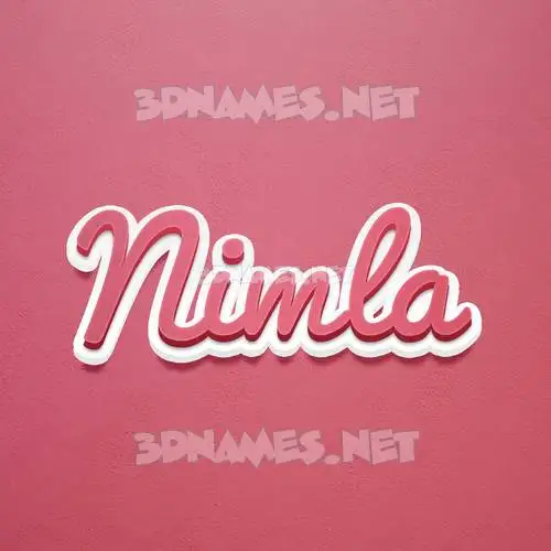 nimla in Red Scribble style - 3D name wallpaper nimla in Red Scribble style - 3D name wallpaper