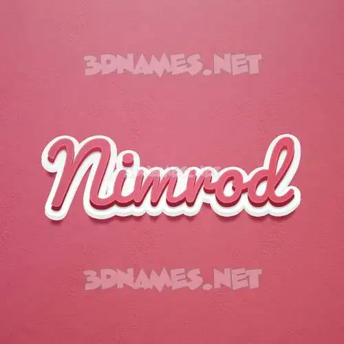 nimrod in Red Scribble style - 3D name wallpaper nimrod in Red Scribble style - 3D name wallpaper