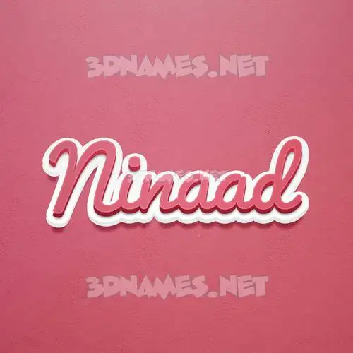 ninaad in Red Scribble style - 3D name wallpaper ninaad in Red Scribble style - 3D name wallpaper