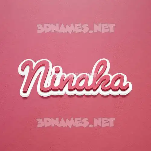 ninaka in Red Scribble style - 3D name wallpaper ninaka in Red Scribble style - 3D name wallpaper
