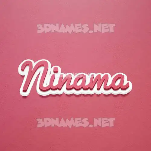 ninama in Red Scribble style - 3D name wallpaper ninama in Red Scribble style - 3D name wallpaper