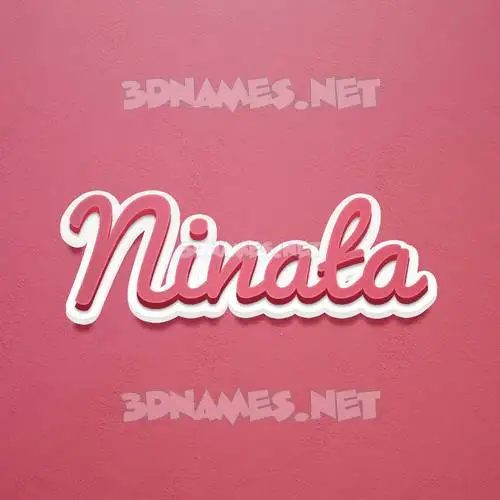 ninata in Red Scribble style - 3D name wallpaper ninata in Red Scribble style - 3D name wallpaper
