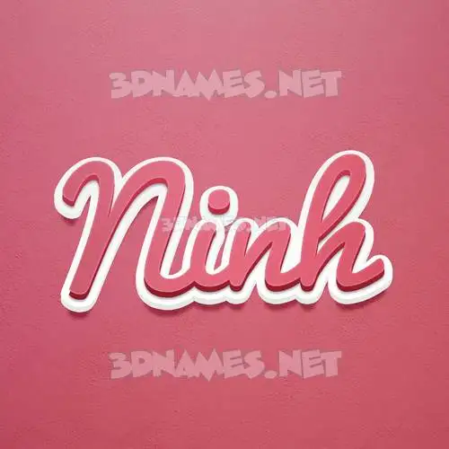 ninh in Red Scribble style - 3D name wallpaper ninh in Red Scribble style - 3D name wallpaper