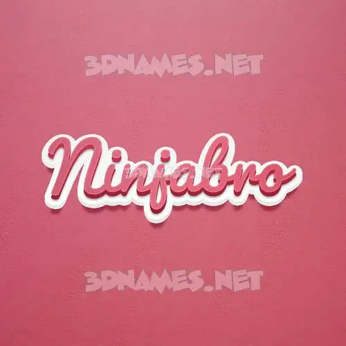 ninjabro in Red Scribble style - 3D name wallpaper ninjabro in Red Scribble style - 3D name wallpaper