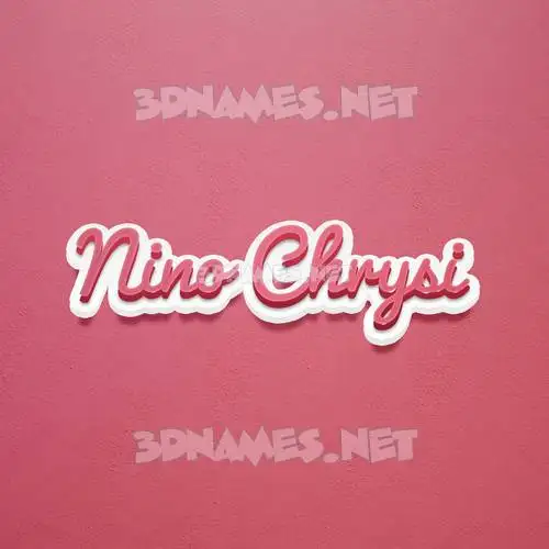 nino chrysi in Red Scribble style - 3D name wallpaper nino chrysi in Red Scribble style - 3D name wallpaper