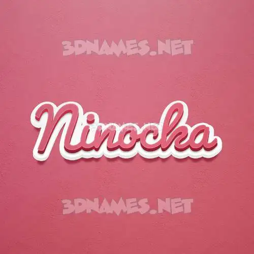 ninocka in Red Scribble style - 3D name wallpaper ninocka in Red Scribble style - 3D name wallpaper