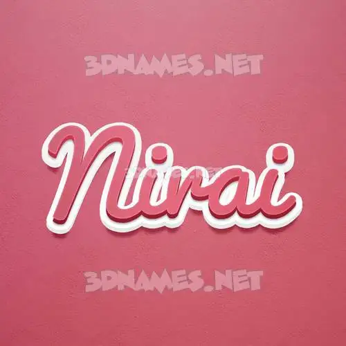 nirai in Red Scribble style - 3D name wallpaper nirai in Red Scribble style - 3D name wallpaper