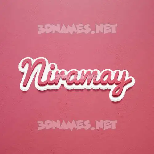 niramay in Red Scribble style - 3D name wallpaper niramay in Red Scribble style - 3D name wallpaper