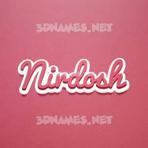 nirdosh in Red Scribble style - 3D name wallpaper nirdosh in Red Scribble style - 3D name wallpaper