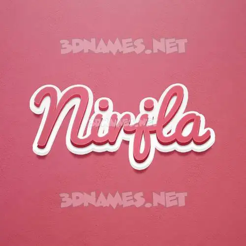 nirjla in Red Scribble style - 3D name wallpaper nirjla in Red Scribble style - 3D name wallpaper
