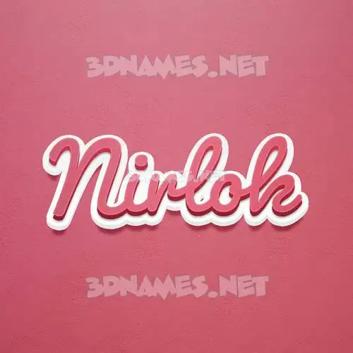 nirlok in Red Scribble style - 3D name wallpaper nirlok in Red Scribble style - 3D name wallpaper