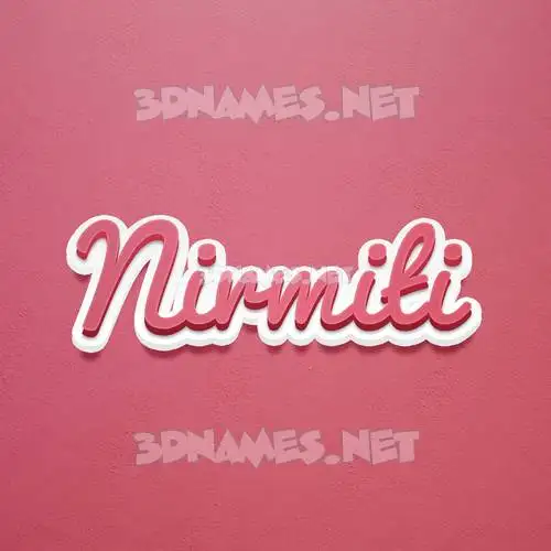 nirmiti in Red Scribble style - 3D name wallpaper nirmiti in Red Scribble style - 3D name wallpaper
