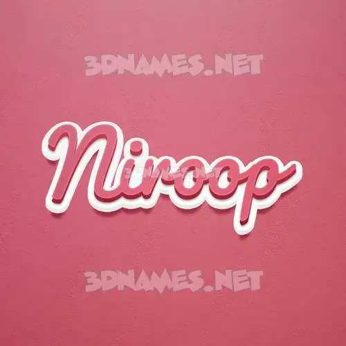 niroop in Red Scribble style - 3D name wallpaper niroop in Red Scribble style - 3D name wallpaper