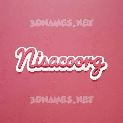 nisacoorg in Red Scribble style - 3D name wallpaper nisacoorg in Red Scribble style - 3D name wallpaper