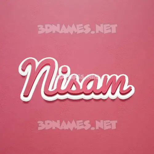 nisam in Red Scribble style - 3D name wallpaper nisam in Red Scribble style - 3D name wallpaper