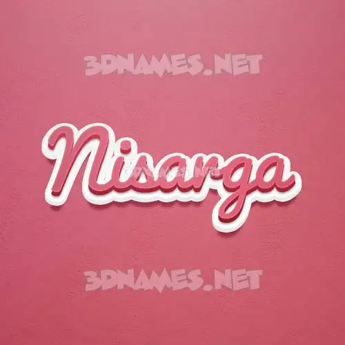 nisarga in Red Scribble style - 3D name wallpaper nisarga in Red Scribble style - 3D name wallpaper