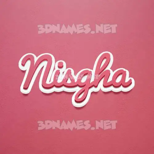 nisgha in Red Scribble style - 3D name wallpaper nisgha in Red Scribble style - 3D name wallpaper
