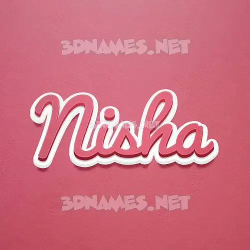 nisha in Red Scribble style - 3D name wallpaper nisha in Red Scribble style - 3D name wallpaper