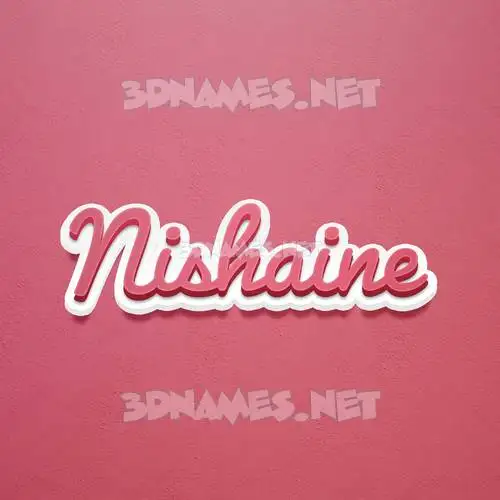 nishaine in Red Scribble style - 3D name wallpaper nishaine in Red Scribble style - 3D name wallpaper