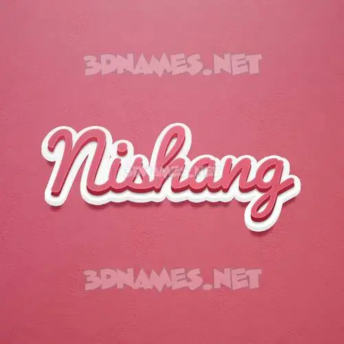 nishang in Red Scribble style - 3D name wallpaper nishang in Red Scribble style - 3D name wallpaper