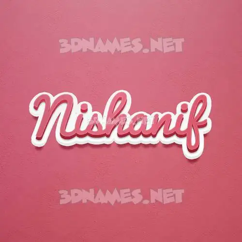 nishanif in Red Scribble style - 3D name wallpaper nishanif in Red Scribble style - 3D name wallpaper