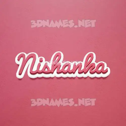 nishanka in Red Scribble style - 3D name wallpaper nishanka in Red Scribble style - 3D name wallpaper